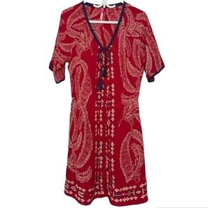 Plenty by Tracy Reese Button Front Boho Midi Dress size S